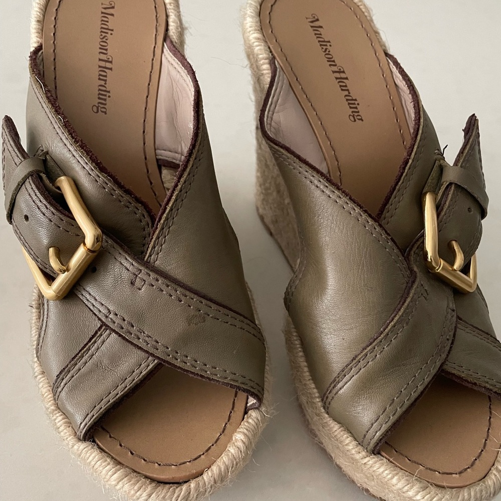 Madison Harding mules/wedge. - Picture 3 of 6